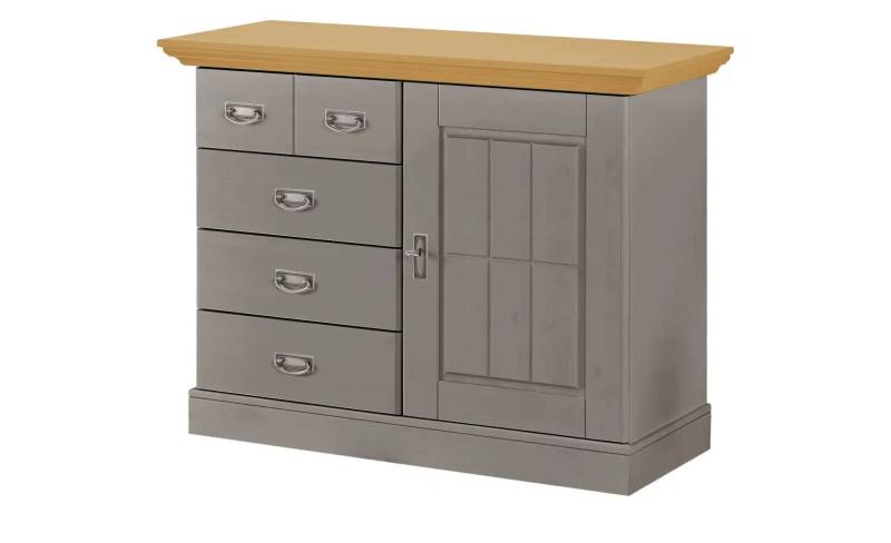 maison bleue Brotschrank  Florian ¦ grau ¦ Maße (cm): B: 118,5 H: 90,1 T: 48.0 Kommoden & Sideboards > Sideboards - Höffner