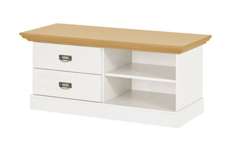maison bleue Lowboard  Florian ¦ weiß ¦ Maße (cm): B: 118,5 H: 53,4 T: 48.0 Kommoden & Sideboards > Lowboards - Höffner