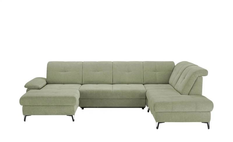 medium Wohnlandschaft  Planova II ¦ grün ¦ Maße (cm): B: 338 H: 96 T: 249.0 Polstermöbel > Sofas > Schlafsofas - Möbel Kraft