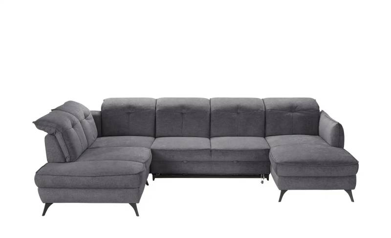 medium Wohnlandschaft inklusive diverser Funktionen Milan ¦ grau Polstermöbel > Sofas > Wohnlandschaften - Höffner
