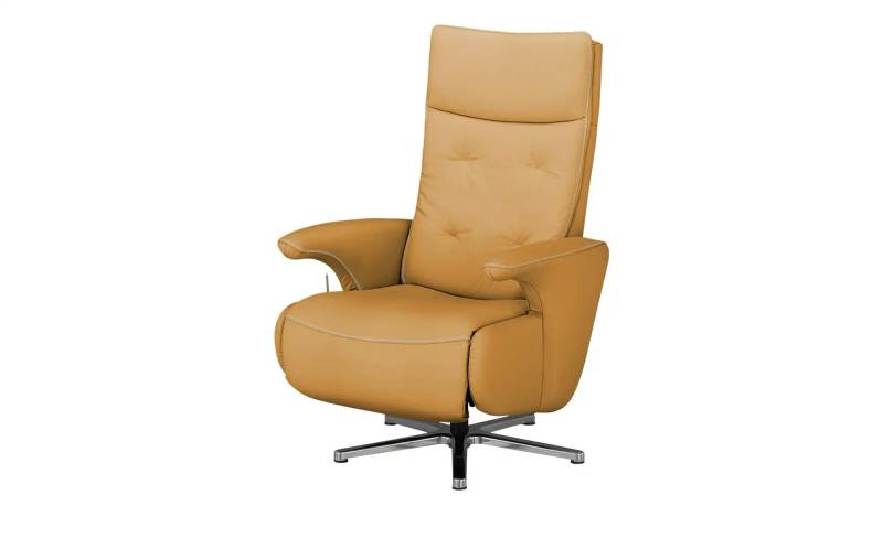 meinSofa Drehsessel aus Leder Franzi ¦ orange ¦ Maße (cm): B: 73 H: 115 T: 83.0 Polstermöbel > Sessel > Fernsehsessel - Höffner