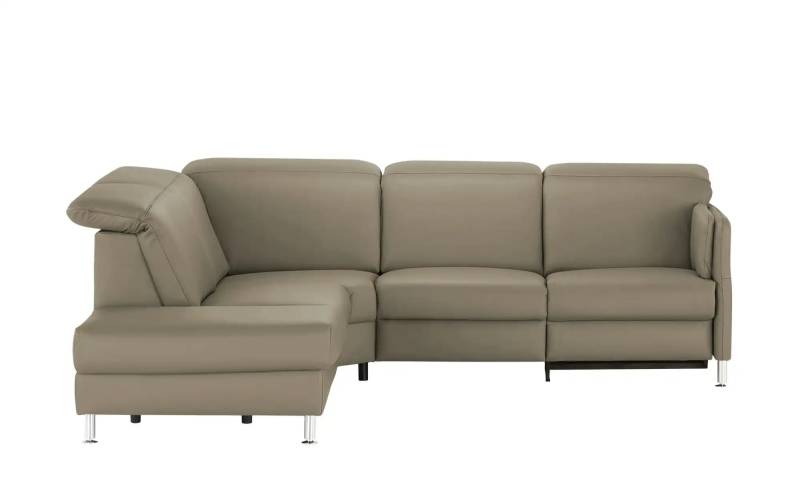 meinSofa Leder-Ecksofa  Leon ¦ grau ¦ Maße (cm): B: 259 H: 83 T: 236.0 Polstermöbel > Sofas > Ecksofas - Höffner