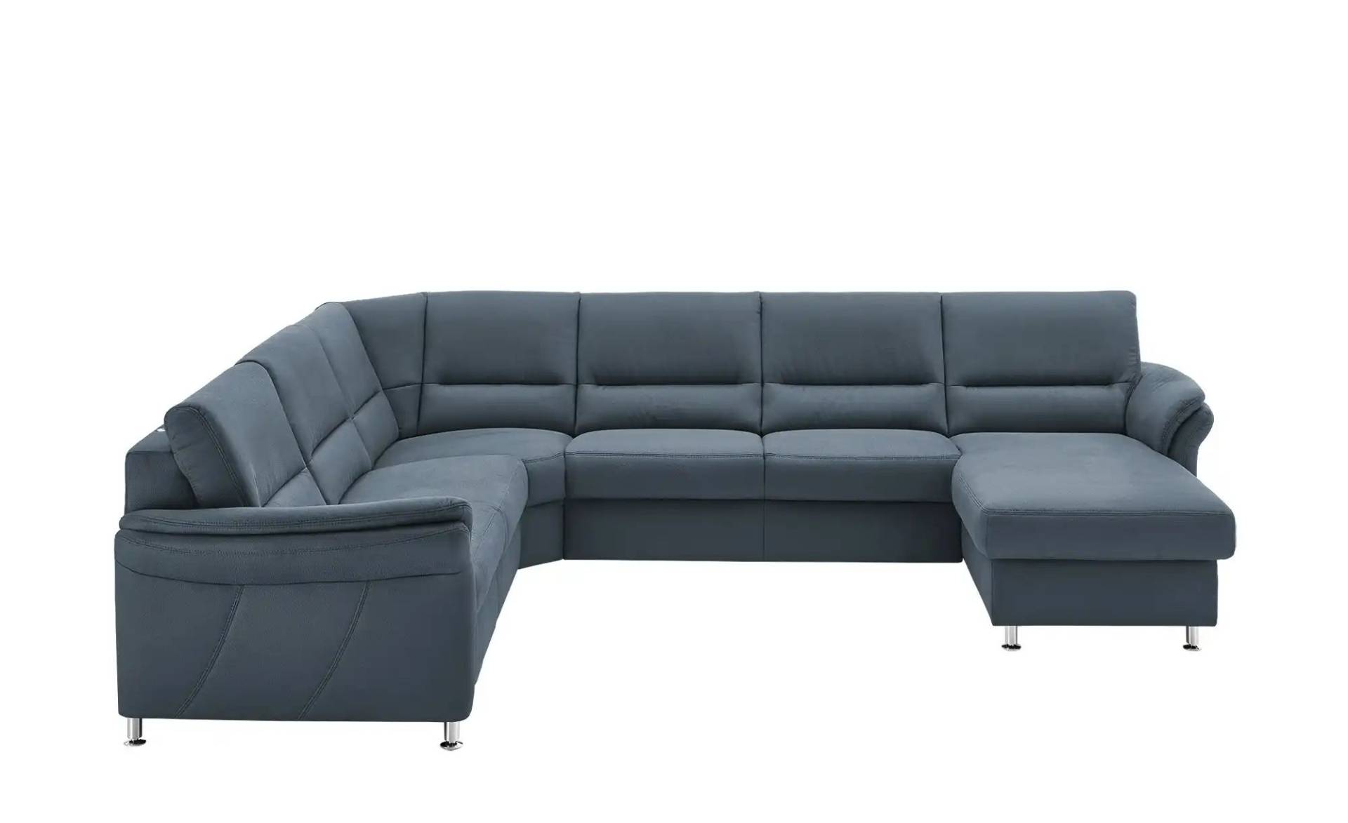 Kollektion Kraft Wohnlandschaft mit Boxspringpolsterung  Donald ¦ blau ¦ Maße (cm): B: 330 H: 89 T: 262 Polstermöbel > Sofas > Wohnlandschaften - Möbel Kraft