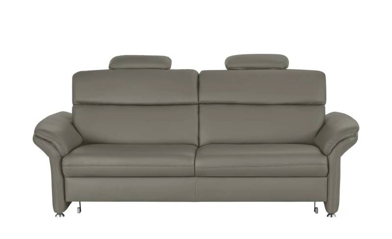 meinSofa Einzelsofa Leder Manon ¦ grau ¦ Maße (cm): B: 228 H: 94 T: 92.0 Polstermöbel > Sofas > 3-Sitzer - Höffner
