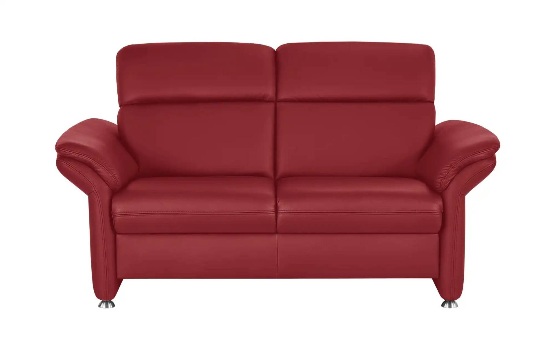 Kollektion Kraft Einzelsofa Leder Manon ¦ rot ¦ Maße (cm): B: 170 H: 94 T: 92 Polstermöbel > Sofas > 2-Sitzer - Möbel Kraft