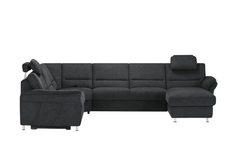 Kollektion Kraft Wohnlandschaft  Donald ¦ schwarz ¦ Maße (cm): B: 335 H: 89 T: 262.0 Polstermöbel > Sofas > Wohnlandschaften - Möbel Kraft