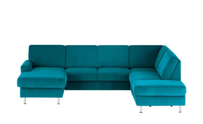 meinSofa Wohnlandschaft Mit verschiedenen Funktionen verfügbar Jana ¦ türkis/petrol ¦ Maße (cm): B: 309 H: 87 T: 235.0 Polstermöbel > Sofas > Wohnlandschaften - Höffner