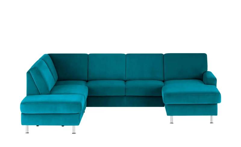 meinSofa Wohnlandschaft Mit verschiedenen Funktionen verfügbar Jana ¦ türkis/petrol ¦ Maße (cm): B: 309 H: 87 T: 235.0 Polstermöbel > Sofas > Wohnlandschaften - Höffner