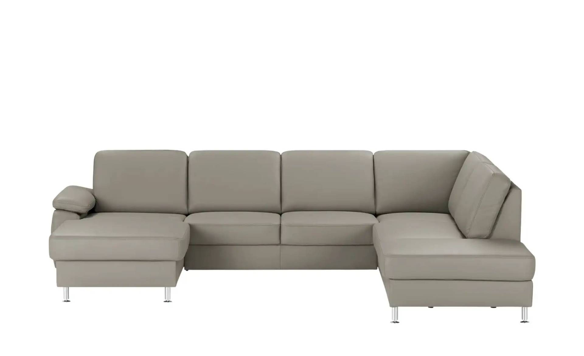 meinSofa Wohnlandschaft mit Sitz- und Rückenbezug aus Leder Kathi ¦ grau ¦ Maße (cm): B: 309 H: 86 T: 235.0 Polstermöbel > Sofas > Wohnlandschaften - Höffner