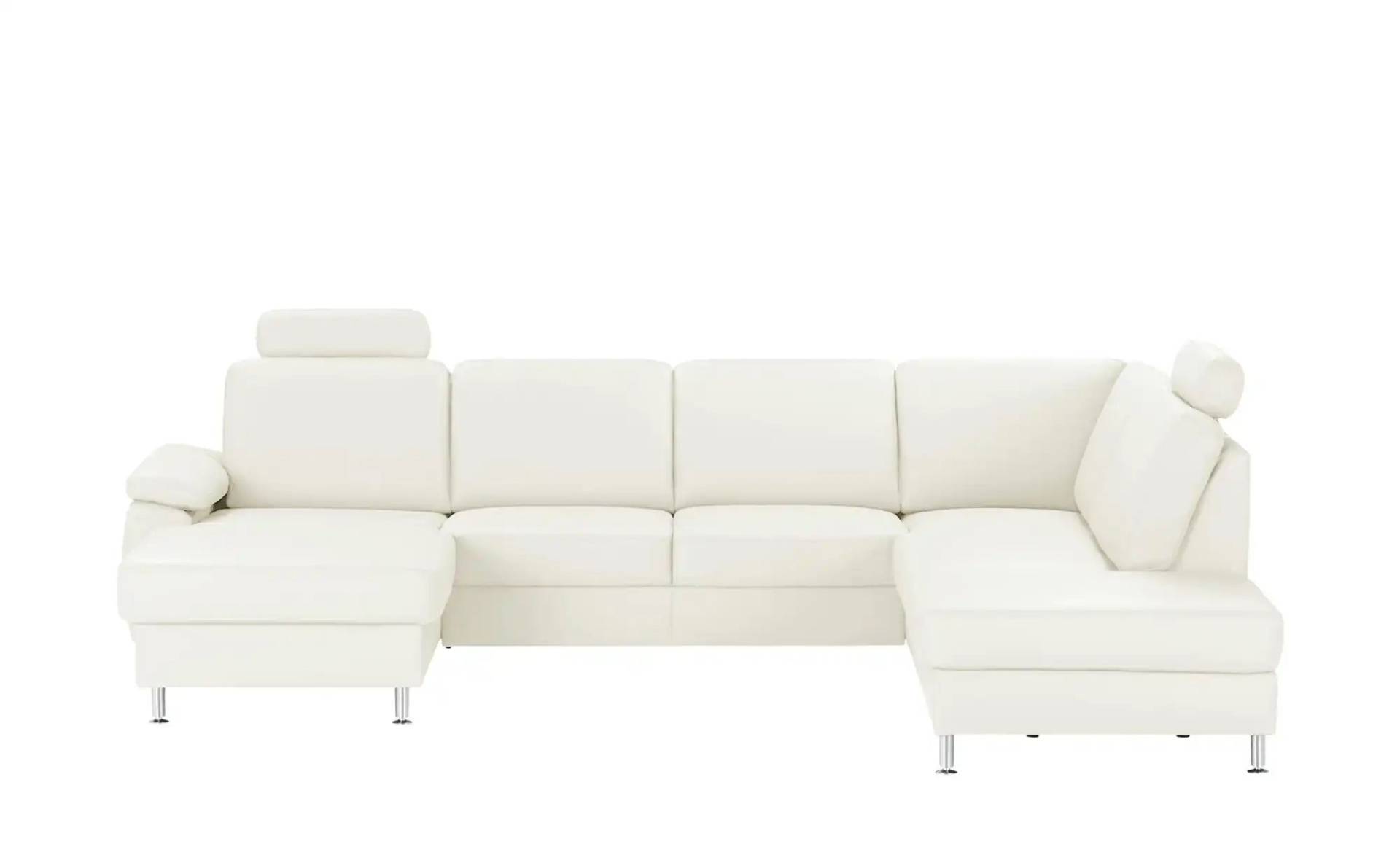 Kollektion Kraft Wohnlandschaft mit Sitz- und Rückenbezug aus Leder Kathi ¦ weiß ¦ Maße (cm): B: 309 H: 86 T: 235.0 Polstermöbel > Sofas > Ledersofas - Möbel Kraft