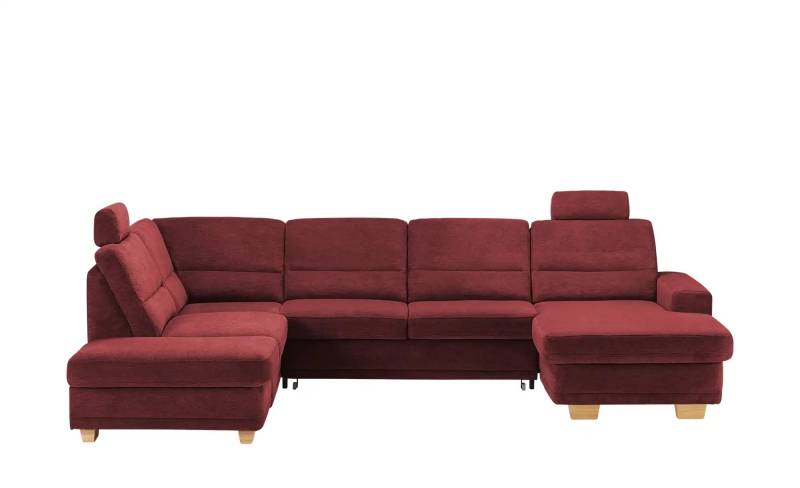 meinSofa Wohnlandschaft aus Mikrofaser Marc ¦ rot ¦ Maße (cm): B: 311 H: 85 T: 234.0 Polstermöbel > Sofas > Schlafsofas - Höffner