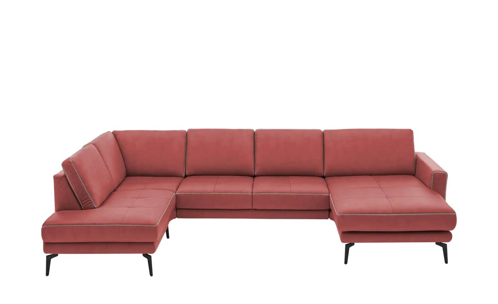 meinSofa Wohnlandschaft aus Mikrofaser Mike ¦ rot ¦ Maße (cm): B: 327 H: 86 T: 180.0 Polstermöbel > Sofas > Wohnlandschaften - Höffner