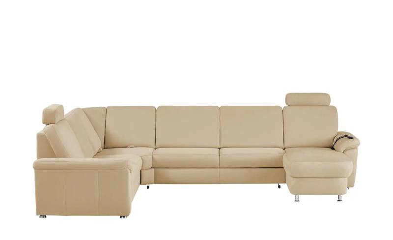 meinSofa Wohnlandschaft Mikrofaser Rita ¦ beige ¦ Maße (cm): B: 330 H: 91 T: 240.0 Polstermöbel > Sofas > Wohnlandschaften - Höffner