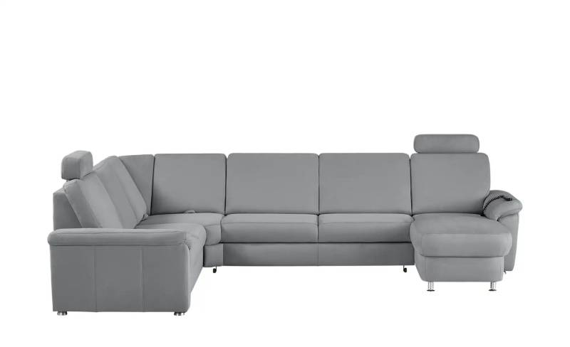 meinSofa Wohnlandschaft Mikrofaser Rita ¦ grau ¦ Maße (cm): B: 330 H: 91 T: 240.0 Polstermöbel > Sofas > Schlafsofas - Höffner
