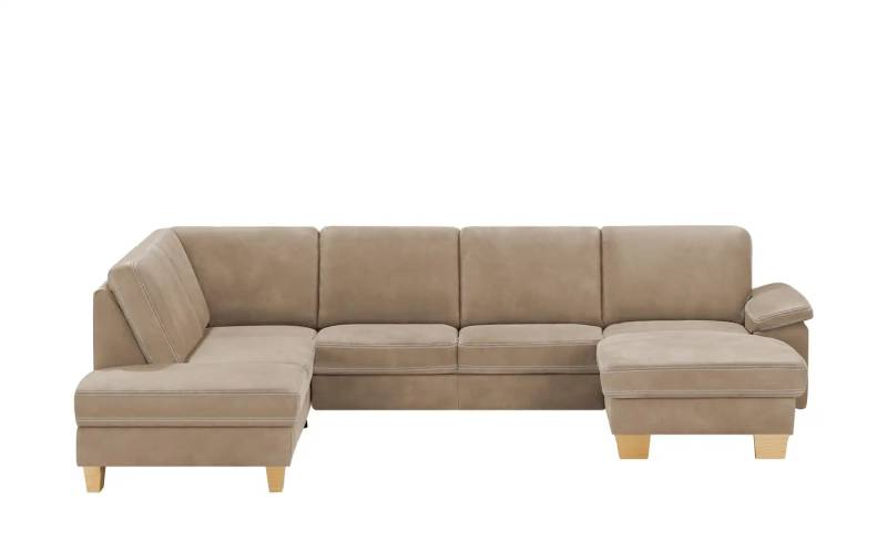 meinSofa Wohnlandschaft Leder Samu ¦ beige ¦ Maße (cm): B: 316 H: 90 T: 235.0 Polstermöbel > Sofas > Wohnlandschaften - Höffner