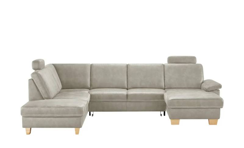 Kollektion Kraft Wohnlandschaft Kunstleder Samu ¦ grau ¦ Maße (cm): B: 316 H: 90 T: 235.0 Polstermöbel > Sofas > Ledersofas - Möbel Kraft