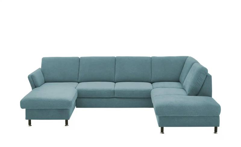 meinSofa Wohnlandschaft aus Flachgewebe Veit ¦ blau ¦ Maße (cm): B: 305 H: 90 T: 200.0 Polstermöbel > Sofas > Schlafsofas - Höffner
