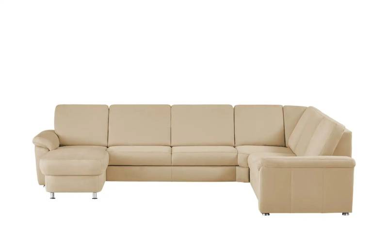 meinSofa Wohnlandschaft Mikrofaser Rita ¦ beige ¦ Maße (cm): B: 330 H: 91 T: 240.0 Polstermöbel > Sofas > Wohnlandschaften - Höffner
