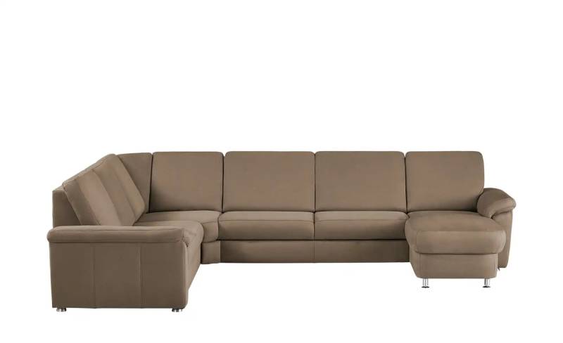 meinSofa Wohnlandschaft Mikrofaser Rita ¦ braun ¦ Maße (cm): B: 330 H: 91 T: 240.0 Polstermöbel > Sofas > Wohnlandschaften - Höffner