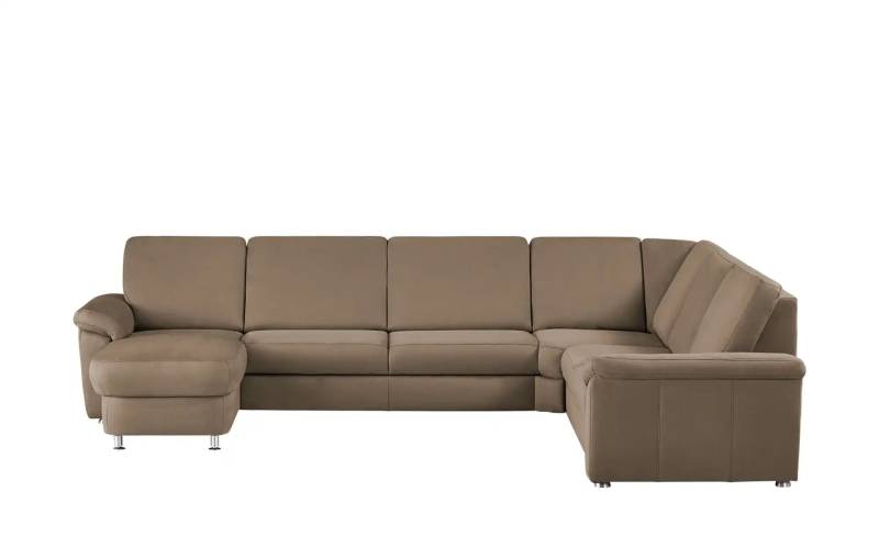meinSofa Wohnlandschaft Mikrofaser Rita ¦ braun ¦ Maße (cm): B: 330 H: 91 T: 240.0 Polstermöbel > Sofas > Wohnlandschaften - Höffner