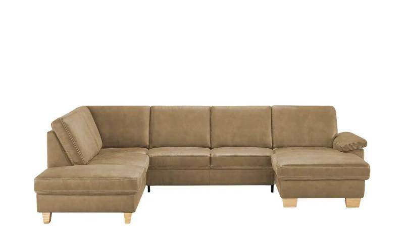 meinSofa Wohnlandschaft  Kunstleder Samu ¦ beige ¦ Maße (cm): B: 316 H: 90 T: 235.0 Polstermöbel > Sofas > Wohnlandschaften - Höffner