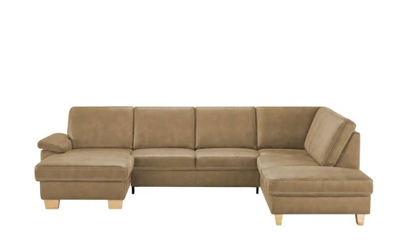 meinSofa Wohnlandschaft  Kunstleder Samu ¦ beige ¦ Maße (cm): B: 316 H: 90 T: 235.0 Polstermöbel > Sofas > Wohnlandschaften - Höffner