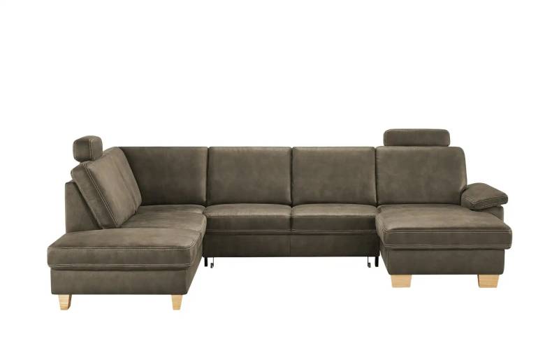 meinSofa Wohnlandschaft  Kunstleder Samu ¦ grau ¦ Maße (cm): B: 316 H: 90 T: 235.0 Polstermöbel > Sofas > Wohnlandschaften - Höffner