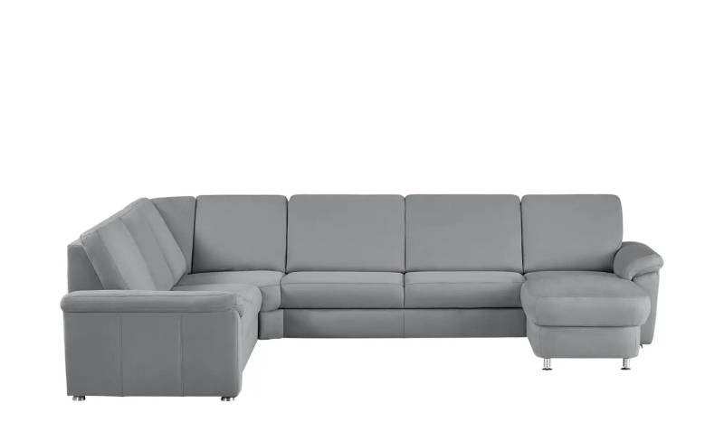 meinSofa Wohnlandschaft Mikrofaser Rita ¦ grau ¦ Maße (cm): B: 330 H: 91 T: 240.0 Polstermöbel > Sofas > Wohnlandschaften - Höffner