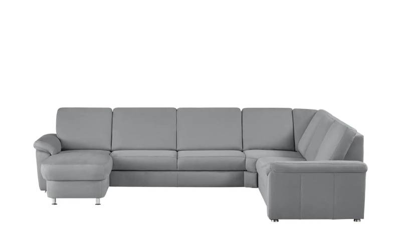 meinSofa Wohnlandschaft Mikrofaser Rita ¦ grau ¦ Maße (cm): B: 330 H: 91 T: 240.0 Polstermöbel > Sofas > Wohnlandschaften - Höffner