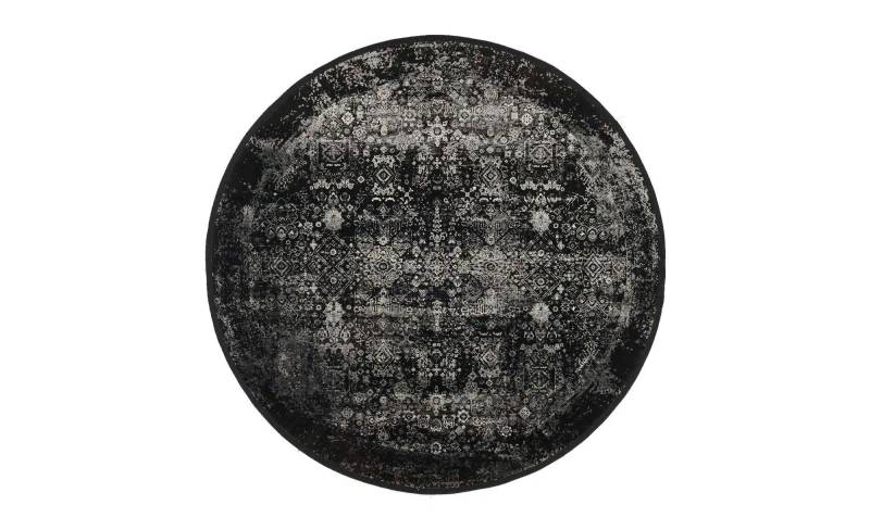 meinTeppich Kurzflorteppich  Palermo ¦ grau ¦ Synthetische Fasern ¦ Maße (cm): B: 200 H: 0,8  Ø: 200 Teppiche > Vintage Teppiche - Höffner