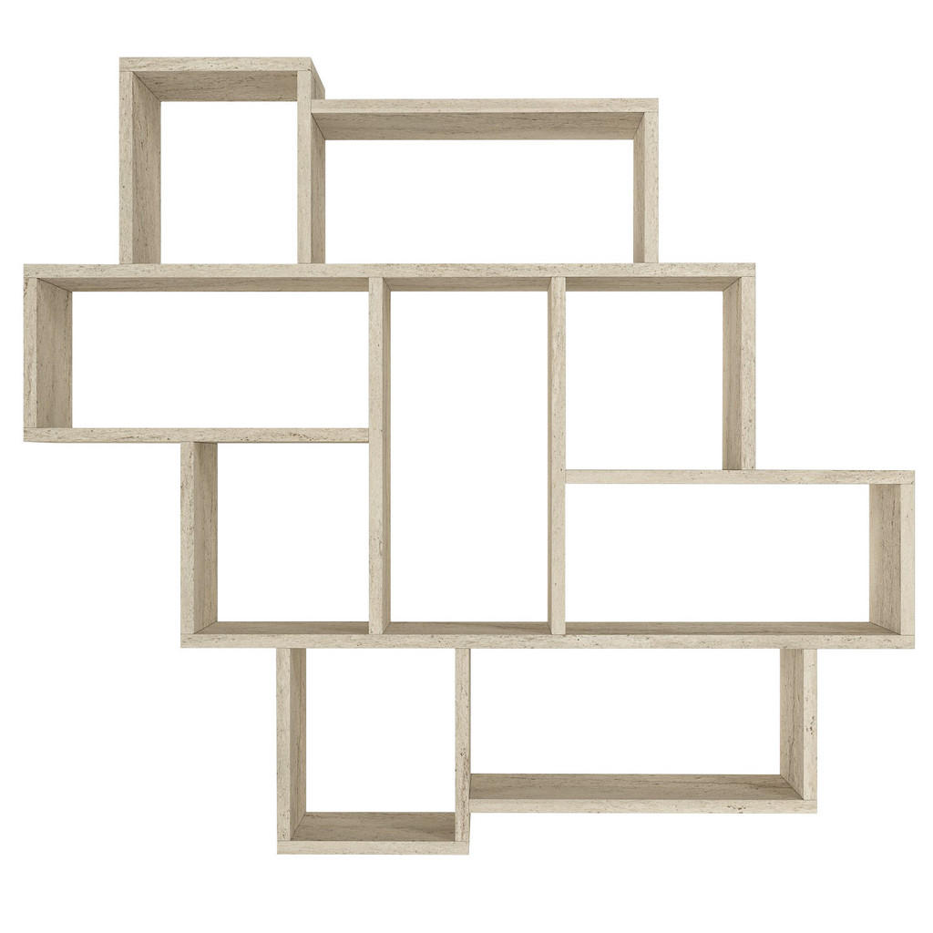 moebel17 Wandregal, Beige, Holzwerkstoff, Beton Optik, Stein Optik, Marmor Optik, 115x103x15 cm, Wohnzimmer, Regale, Wandregale moebel17 Wandregal, Beige, Holzwerkstoff, Beton Optik, Stein Optik, Marmor Optik, 115x103x15 cm, Wohnzimmer, Regale, Wandregale von moebel17