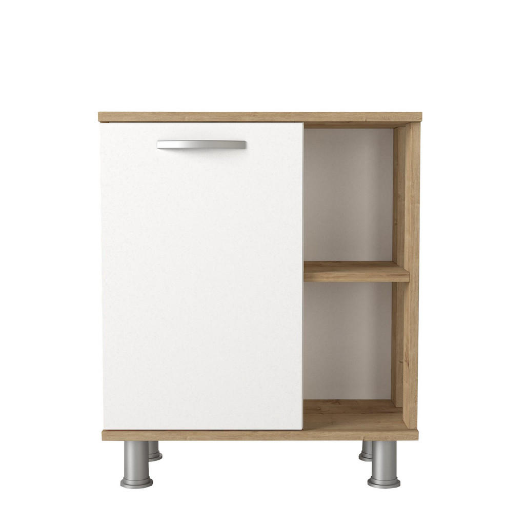 moebel17 WASCHBECKENUNTERSCHRANK Weiß, Beige