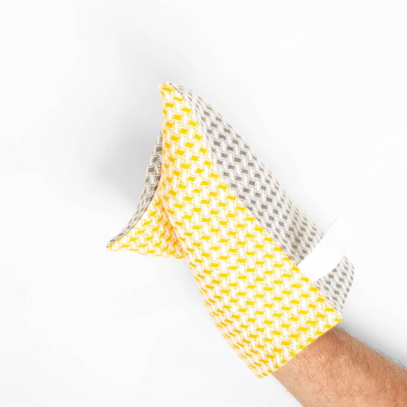 nachhaltiger Waschhandschuh aus Leinen