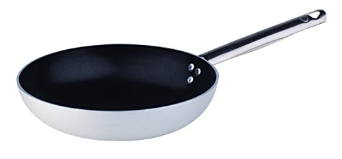 pentole agnelli platinum padella svasata bassa, in alluminio, con manico tubolare in acciaio inossidabile, argento, 28 cm von Baldassare Agnelli
