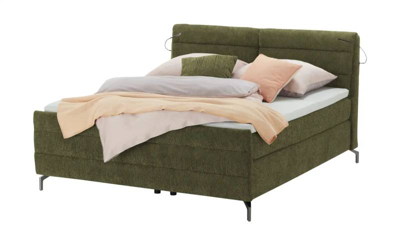 pop Boxspringbett   ¦ grün ¦ Maße (cm): B: 168 H: 116 Betten > Boxspringbetten - Möbel Kraft
