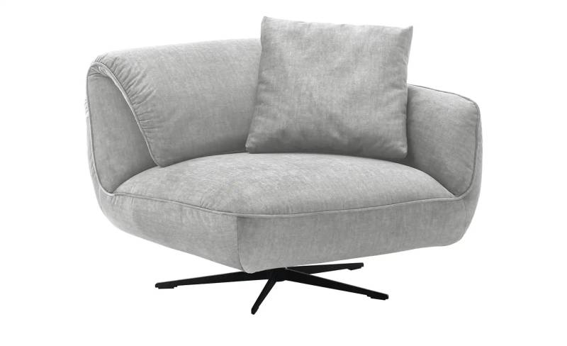 pop Drehsessel aus Flachgewebe Ventus ¦ grau ¦ Maße (cm): B: 101 H: 111 T: 98.0 Polstermöbel > Sessel > Drehsessel - Möbel Kraft