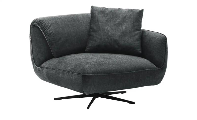 pop Drehsessel aus Flachgewebe Ventus ¦ schwarz ¦ Maße (cm): B: 101 H: 111 T: 98.0 Polstermöbel > Sessel > Fernsehsessel - Höffner