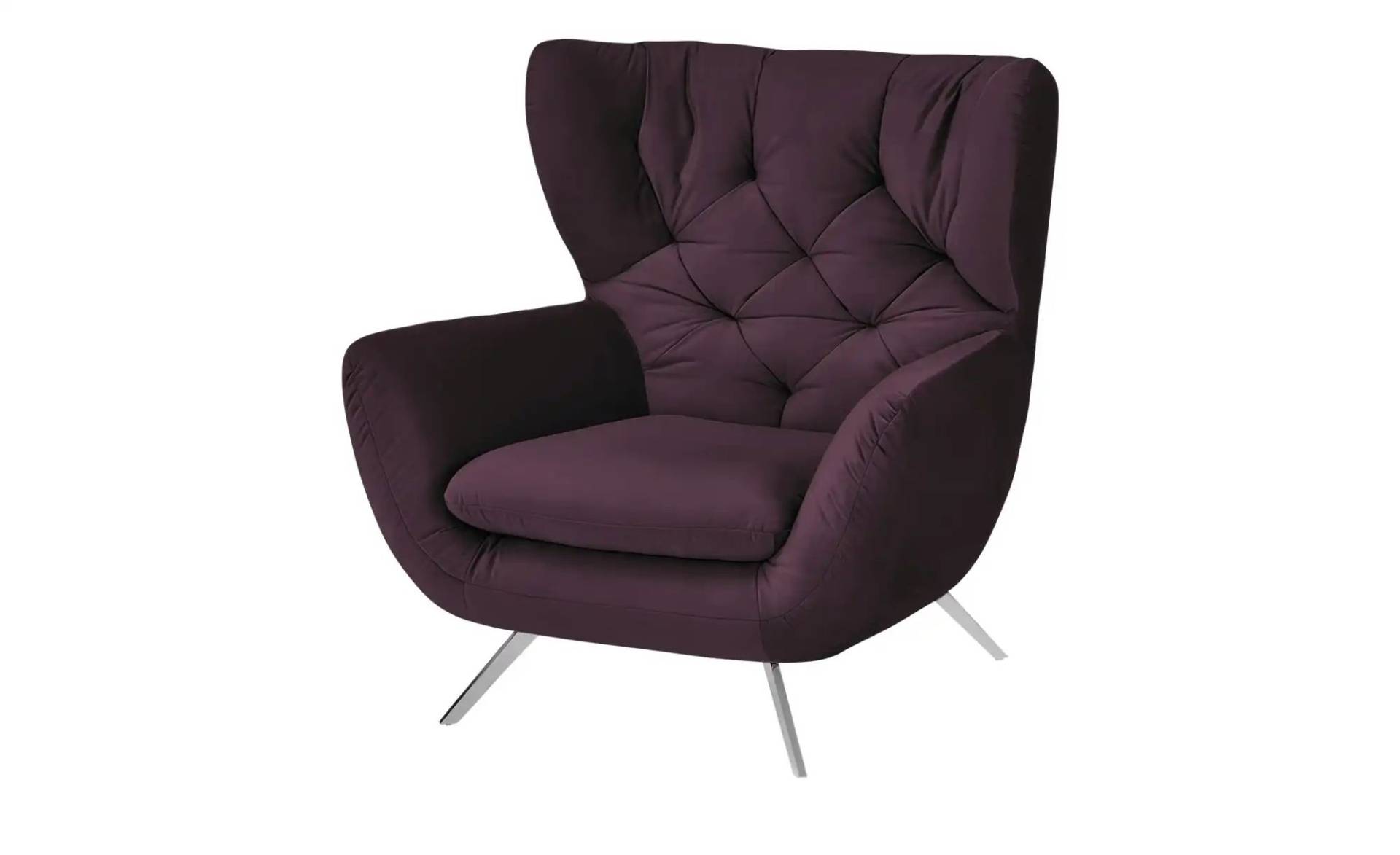 pop Hochlehnsessel ¦ lila/violett ¦ Maße (cm): B: 100 H: 106 T: 95 Polstermöbel > Sessel > Ohrensessel - Möbel Kraft