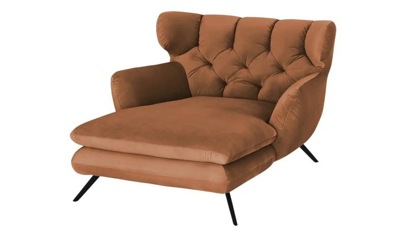 Jette Home Longseat-Sessel Samt Caldara ¦ braun ¦ Maße (cm): B: 126 H: 94 T: 160.0 Polstermöbel > Sessel > Ohrensessel - Möbel Kraft