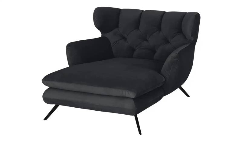 Jette Home Longseat-Sessel Samt Caldara ¦ schwarz ¦ Maße (cm): B: 126 H: 94 T: 160.0 Polstermöbel > Sessel > Ohrensessel - Möbel Kraft