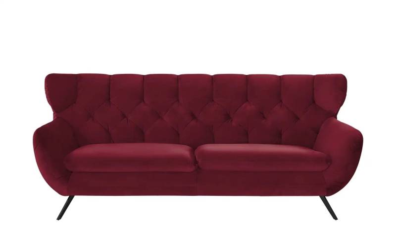 Jette Home Sofa  Caldara ¦ rot ¦ Maße (cm): B: 225 H: 94 T: 95.0 Polstermöbel > Sofas > 3-Sitzer - Möbel Kraft