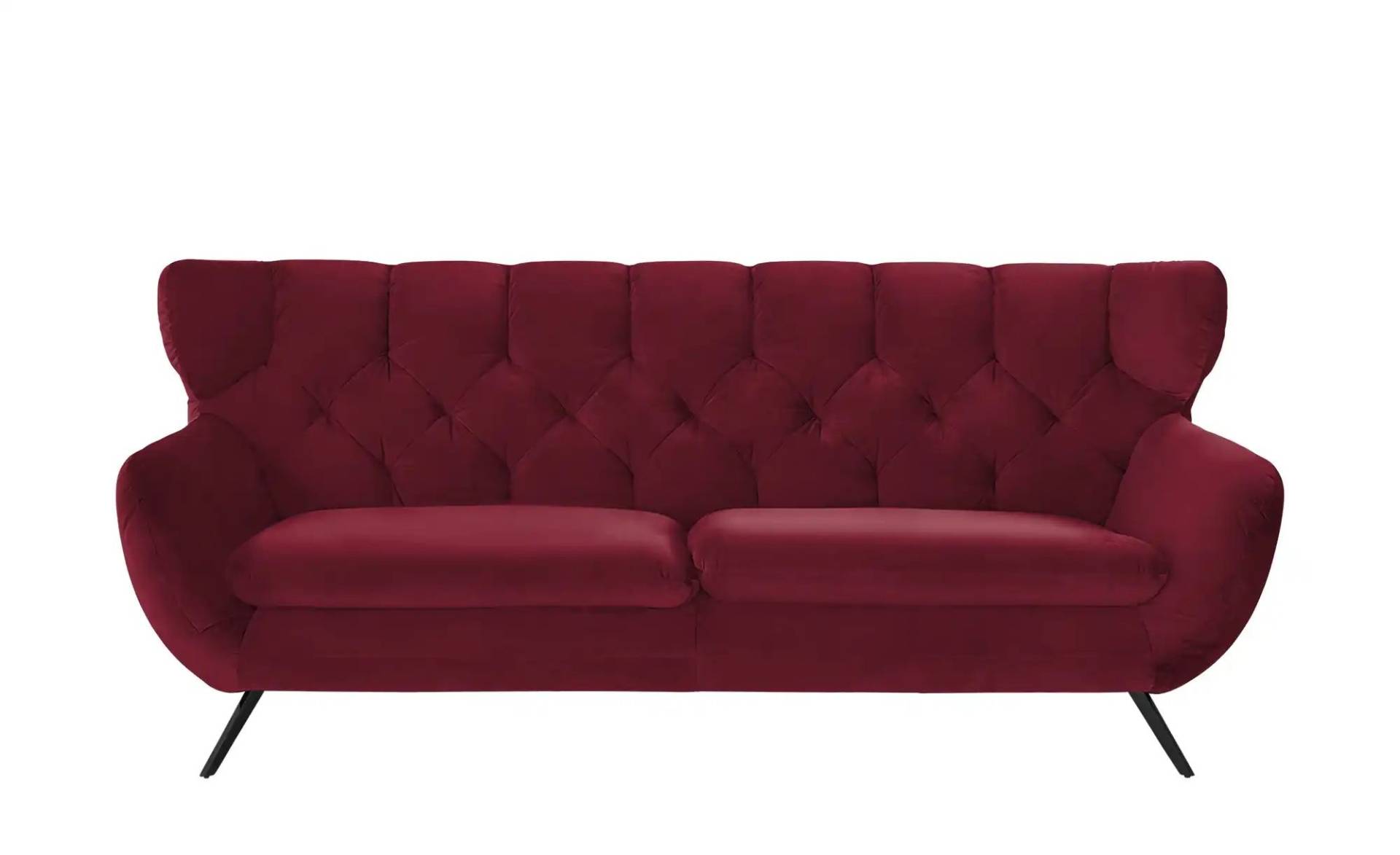 pop Sofa  Caldara ¦ rot ¦ Maße (cm): B: 225 H: 94 T: 95 Polstermöbel > Sofas > 3-Sitzer - Höffner