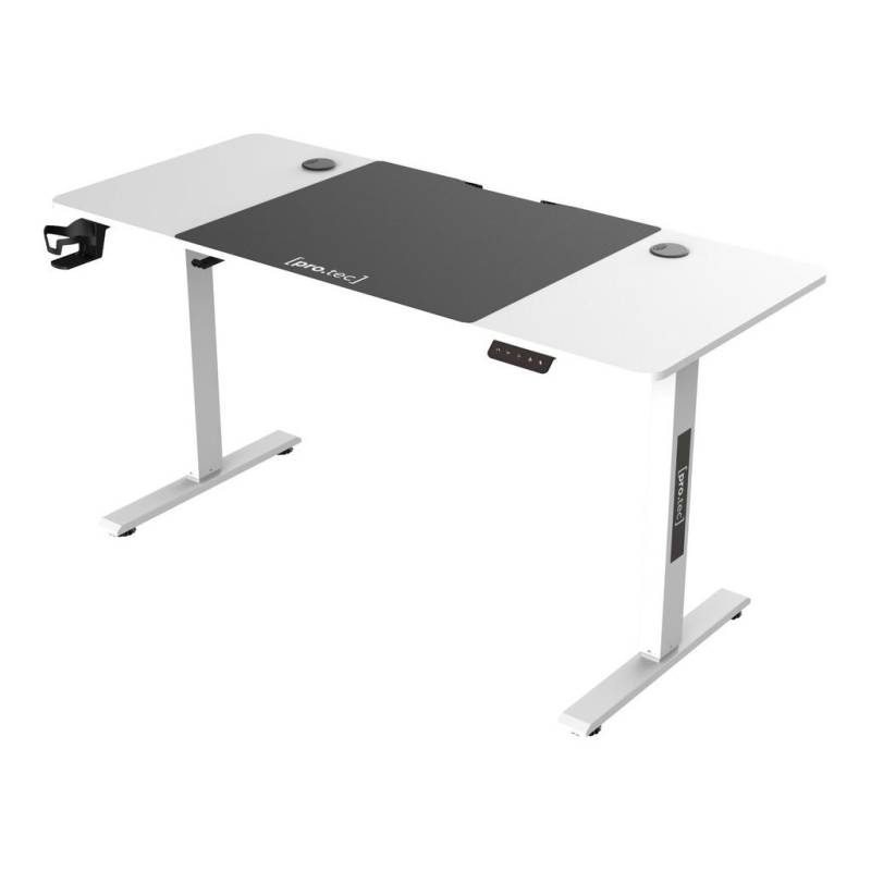 pro.tec COMPUTERTISCH Weiß Hochglanz