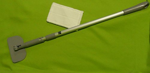 proWin Smart Line Flächenwischer mit Teleskopstiel & Mikropad Universal für alle Oberflächen in Weiß von proWin