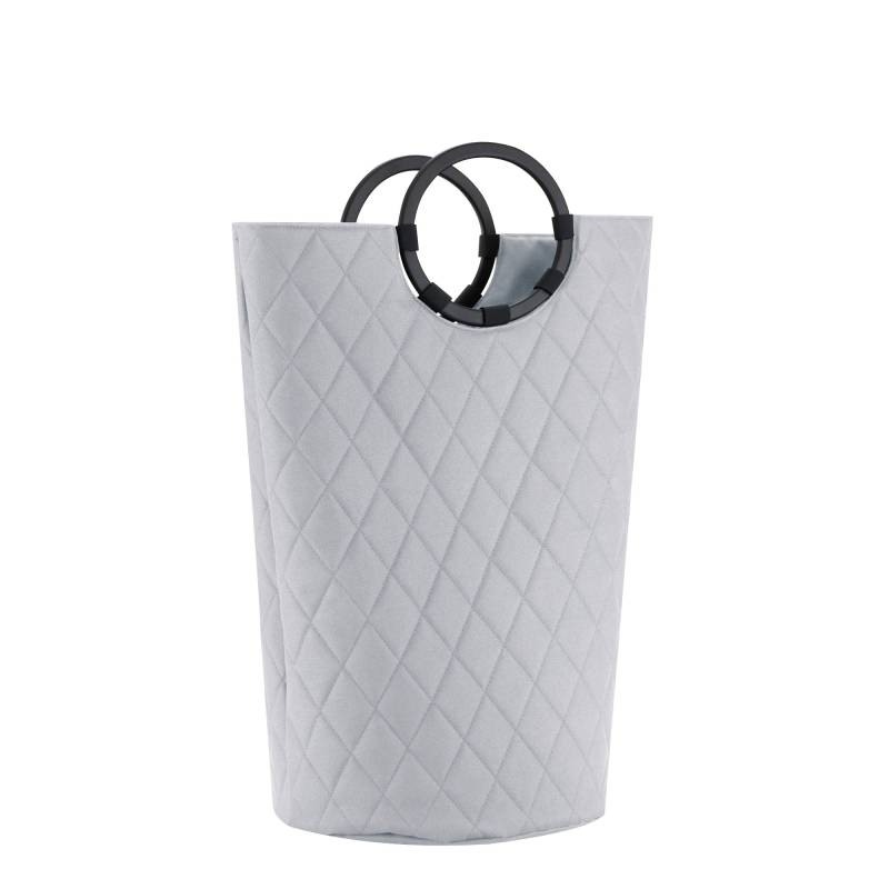 reisenthel loophome M - Waeschekorb - Dekokorb - hellgrau raute Steppung - rhombus light greyHenkel