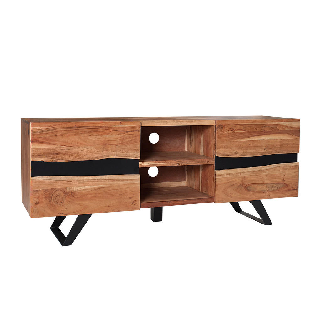 riess-ambiente TV-LOWBOARD Braun, Schwarz