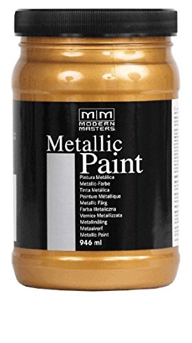 MODERN MASTERS METALLIC PAINT - silber / silver 946ml - Silberfarbe Silberlack - Metalleffektfarbe Metallfarbe von Modern Masters