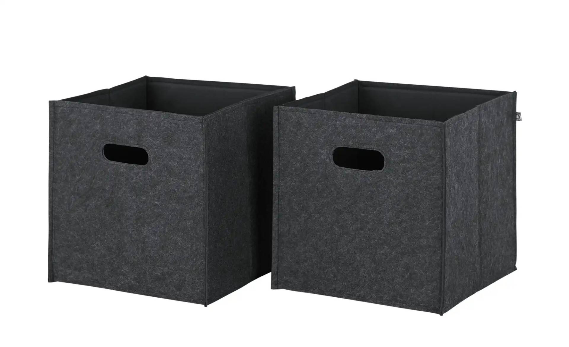 smart Aufbewahrungskorb  2er-Set  Up2U ¦ grau ¦ Filz ¦ Maße (cm): B: 34 H: 34 T: 34.0 Aufbewahrung > Aufbewahrungsboxen - Höffner