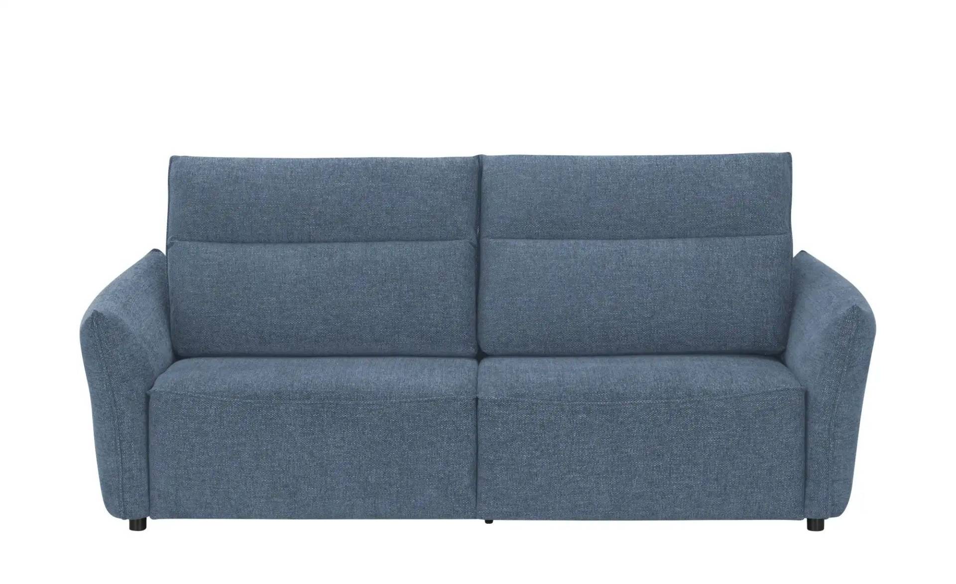 smart Big Sofa  Linda ¦ blau ¦ Maße (cm): B: 226 H: 78 T: 100.0 Polstermöbel > Sofas > 3-Sitzer - Möbel Kraft