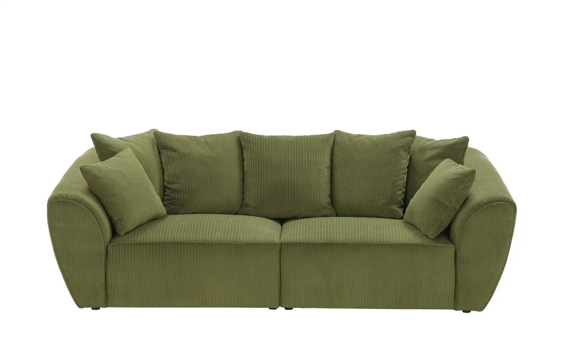 smart Big Sofa  Savita ¦ grün ¦ Maße (cm): B: 250 H: 81 T: 106.0 Polstermöbel > Sofas > 2-Sitzer - Höffner